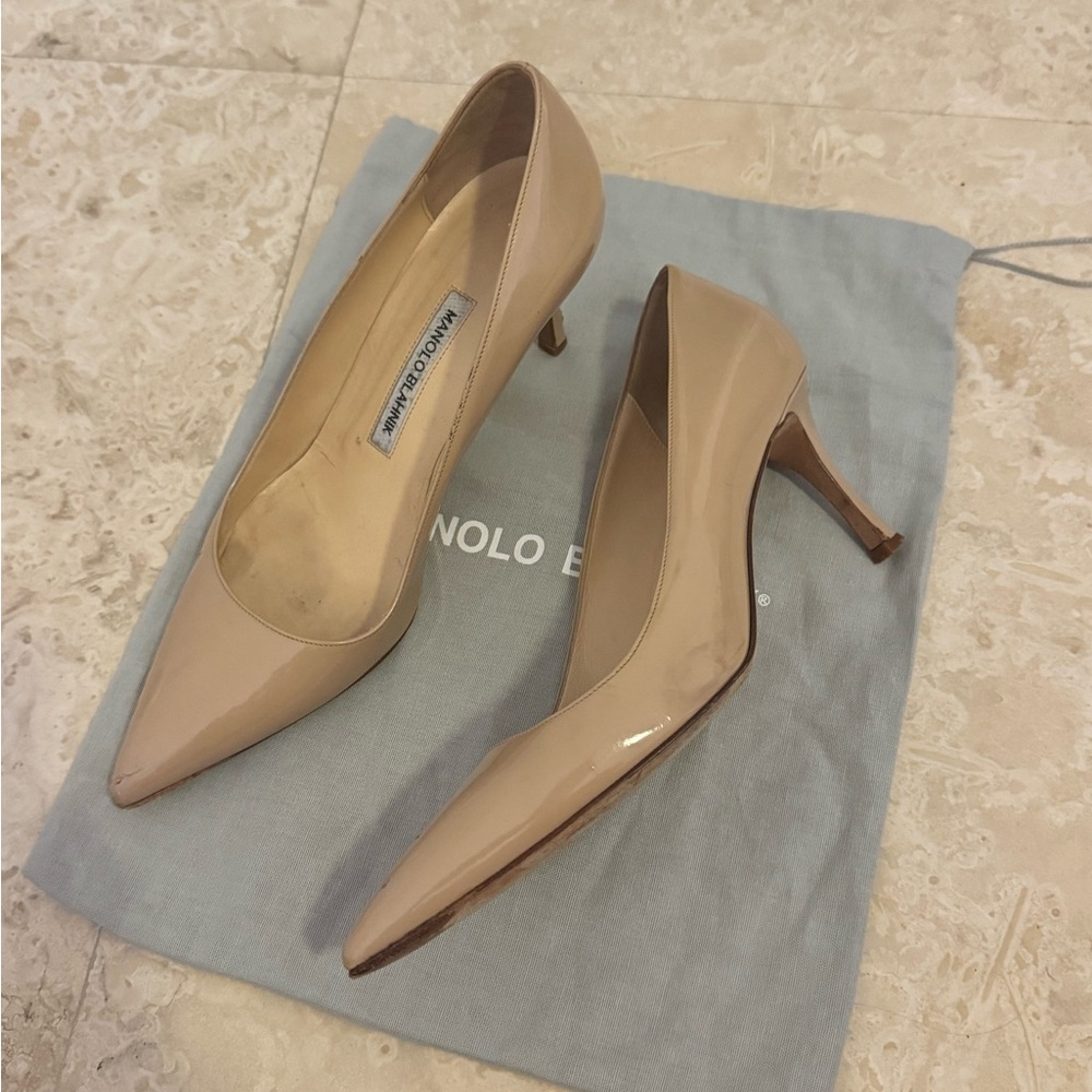 Manolo Blahnik Patent Leather Pumps